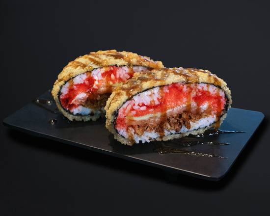 Sushi Burger with Salmon Tartare