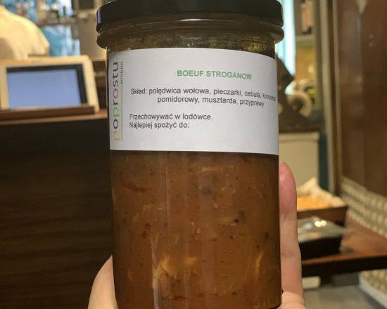 Boeuf Stroganow z Polędwicy Wołowej w Słoiku (500 ml)
