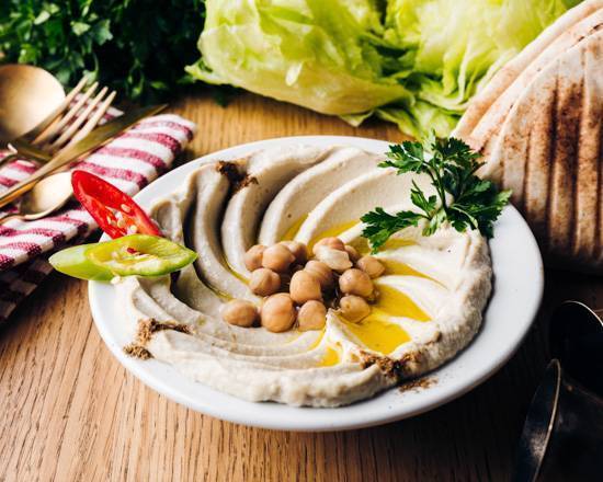 Hummus and Grilled Pita Bread