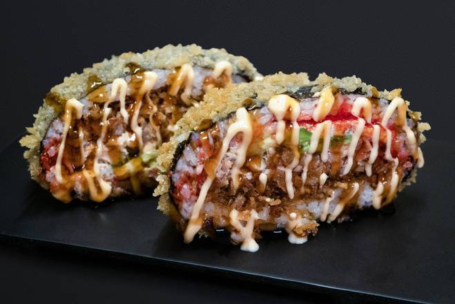 Sushi Burger with Grilled Salmon