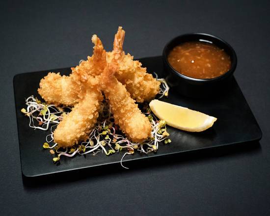 Tempura prawns