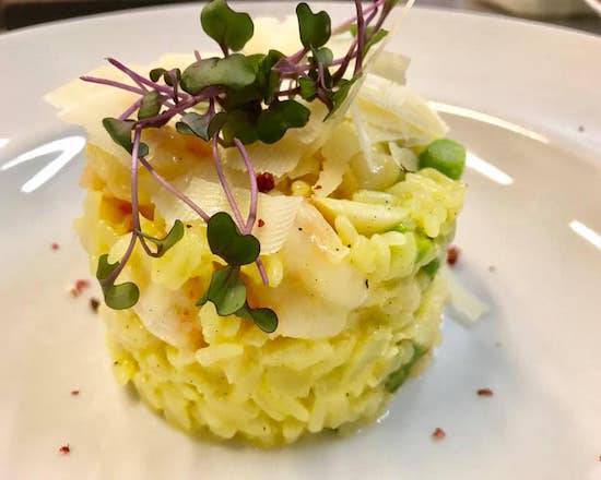 Cytrynowe Risotto z Krewetkami