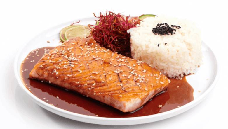 Mini łosoś Teriyaki