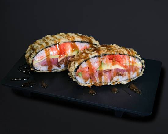 Sushi Burger with Tuna Tartare