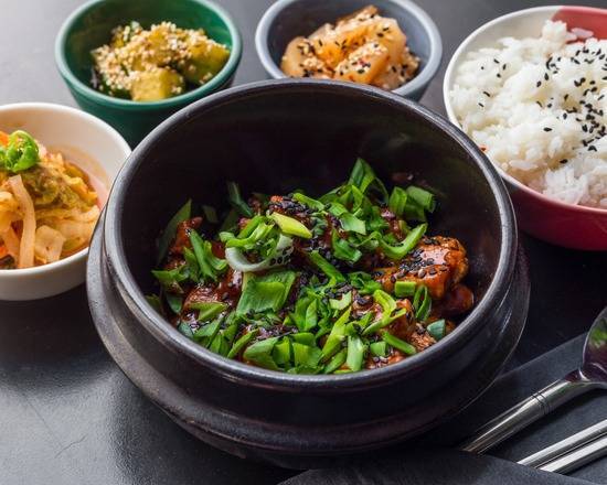 Cheuk Bokkeum, Rice and Banchan