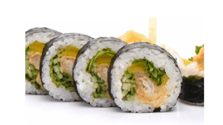 Futomaki z Halibutem w tempurze